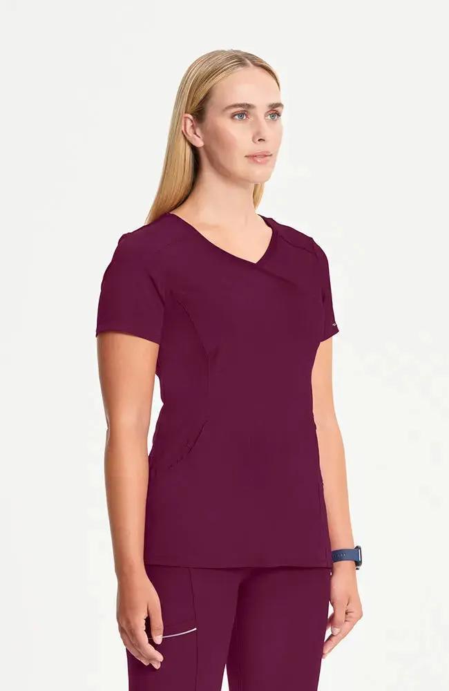 Cherokee Infinity Women's Mock Wrap Scrub Top 2625A Simply Scrubs Australia